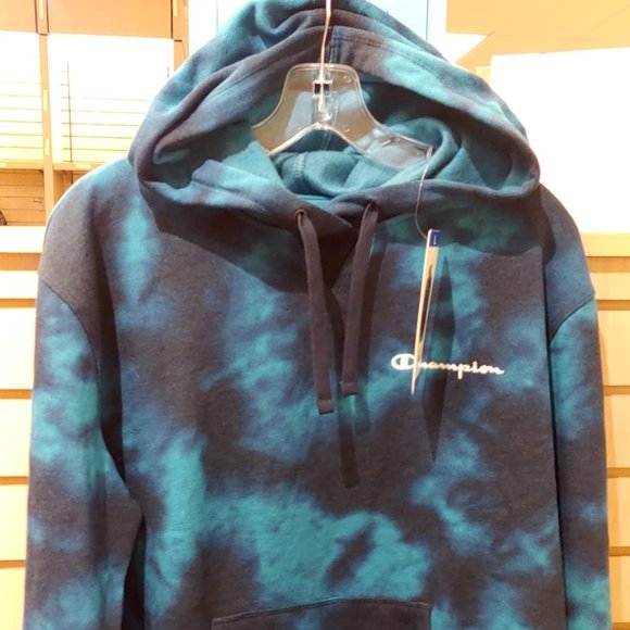CHAMPION Women Hoodie Kangaroo Pocket Blue - Picture 5 of 8